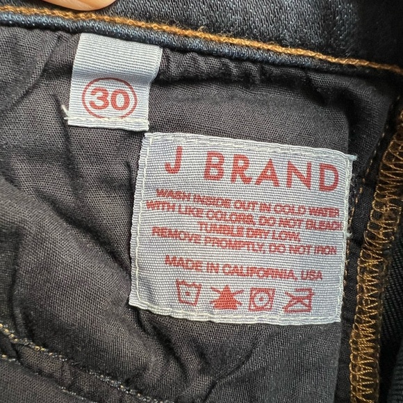 J. Brand Janey Dark Wash Flare Leg Blue Jeans in Metropol - Picture 7 of 8